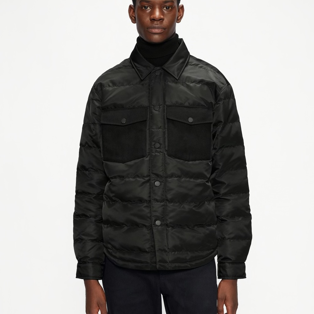 Ted Baker Velocity Quilted Overshirt, Size 4 / Large